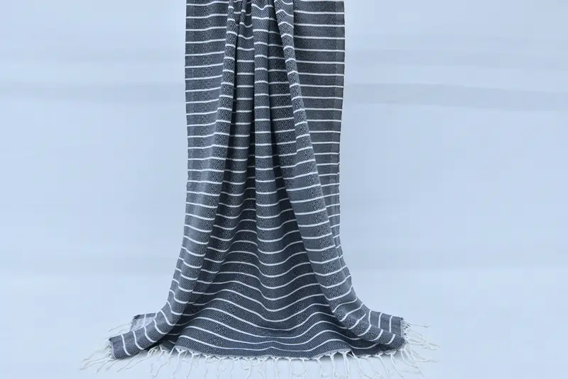 Bachelor Gifts, Gift For Her, 70x40 Cotton Striped Towel, Antibacterial Turkish peshtemal towel, Valentines Gift, Wedding Towel, Personalized Towel - 8