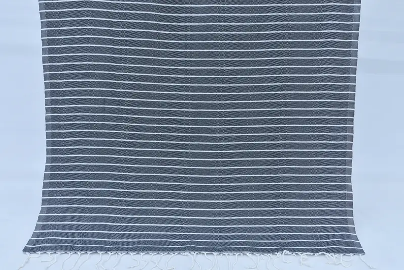 Bachelor Gifts, Gift For Her, 70x40 Cotton Striped Towel, Antibacterial Turkish peshtemal towel, Valentines Gift, Wedding Towel, Personalized Towel - 7
