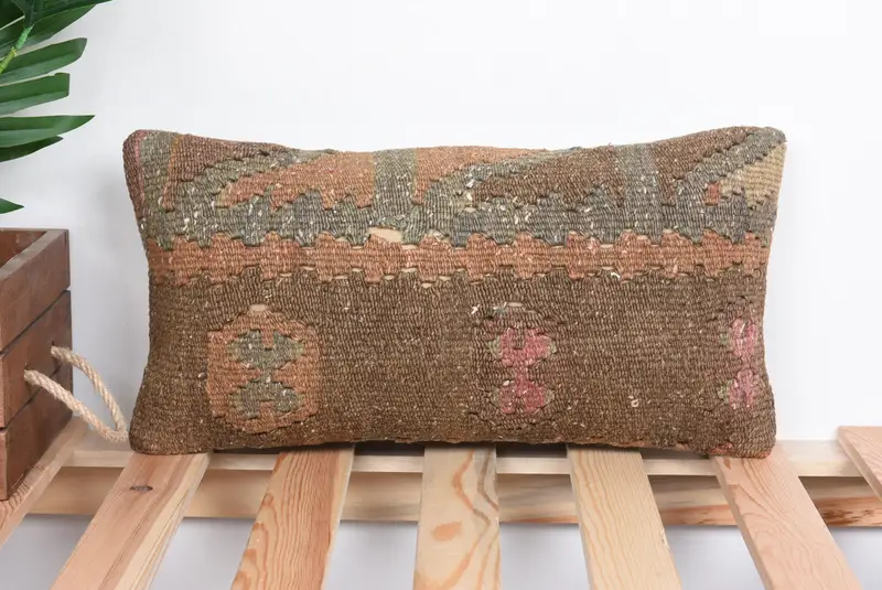 Gesticktes Südwestliches Kissen, 8x16 handgemachtes Wurfkissen