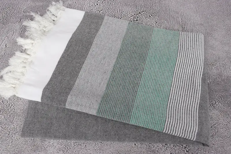 Turkish Bath Towel USA, Home Decor Towel, Organic towel, Custom Wedding Gift, Personalized Towel Gift, Turkish towel, 68x40 Cotton Striped Towel - 6