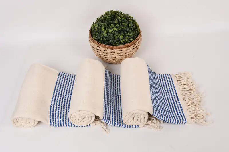 Gift For Coworker, 70x36 Cotton Striped Towel, Housewarming Gift, Wedding Gift, Quick-dry peshtemal, Sand-resistant towel, Kids Beach Towel - 8