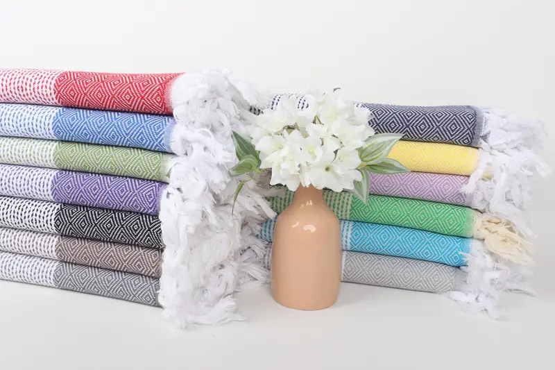 Large Turkish Towel, Bachelorette Party Favors, Luxury Beach Towel, Personalized Towel, 70x40 Cotton Diamond Towel, Grandma Gift, Custom Bath Towel - 2