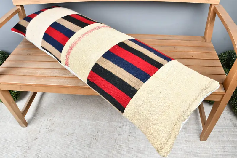 Cozy Throw Pillow Case, Interior Designer Pillow, Home Decor Pillow, Pillow Cover, Toss Pillow Case, Pillow for Sofa, 16x48 Red Pillow Sham - 2