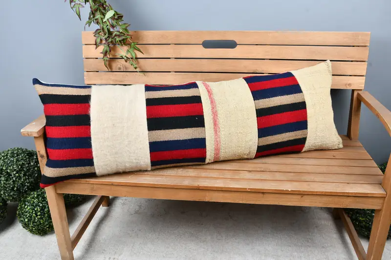 Cozy Throw Pillow Case, Interior Designer Pillow, Home Decor Pillow, Pillow Cover, Toss Pillow Case, Pillow for Sofa, 16x48 Red Pillow Sham - 1