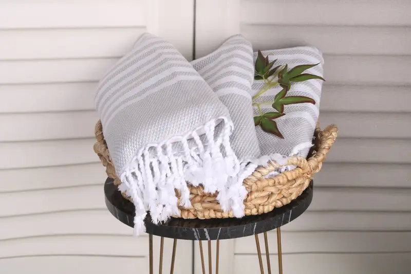 44x24 Pamuklu Çizgili Havlu, Bachelorette Partisi Süslemeleri, Türk Havlu El Havlusu, Monogram Mutfak Havlu, Monogram El Havlu, Banyo Havlusu - 5