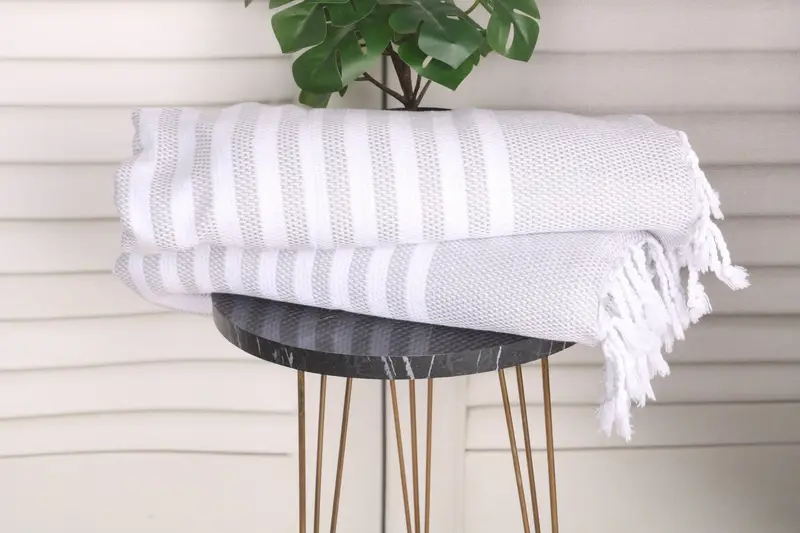 44x24 Pamuklu Çizgili Havlu, Bachelorette Partisi Süslemeleri, Türk Havlu El Havlusu, Monogram Mutfak Havlu, Monogram El Havlu, Banyo Havlusu - 3