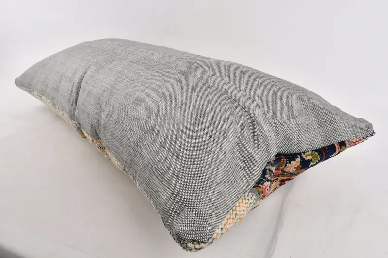 Home Decor Pillow, Ethnical Kilim Rug Pillow, Ikat Cushion Case, 16x36 Brown Pillow Cover, Pillow Sham, Pillow for Sofa - 7