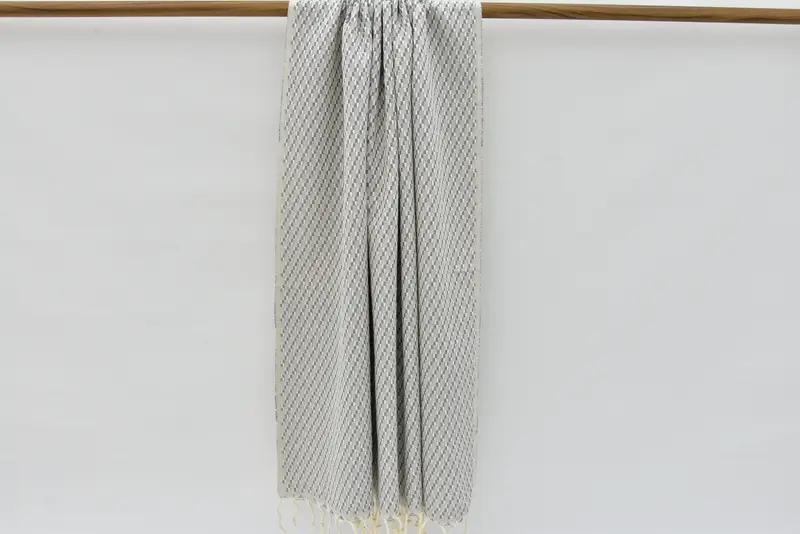 Antibacterial Turkish peshtemal towel, Large Turkish Towel, Beach Towel Gift, Custom Gift, Wedding Shower Gift, 68x40 Cotton Geometric Towel - 8