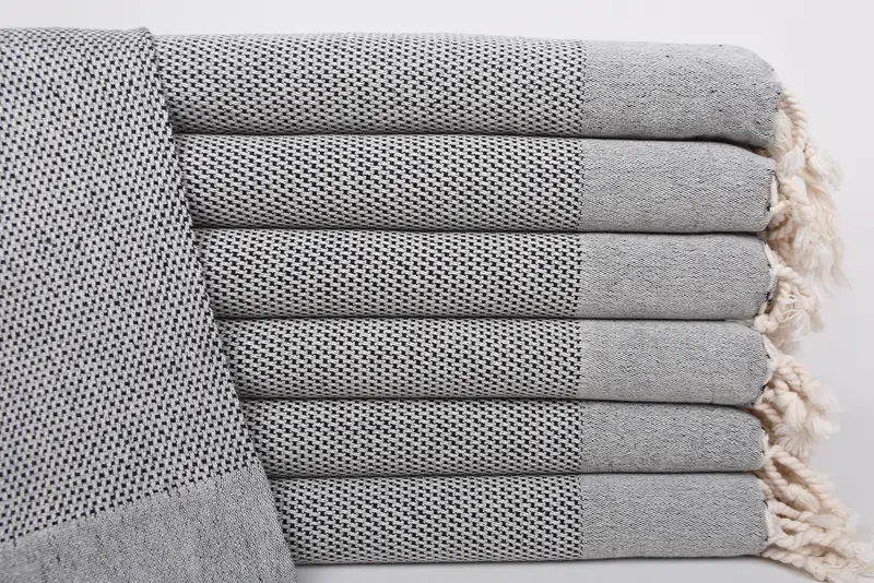 Spooky Turkish Black Polka Dot Tea Towel, Kitchen & Tea Towel, 44x24 Inches