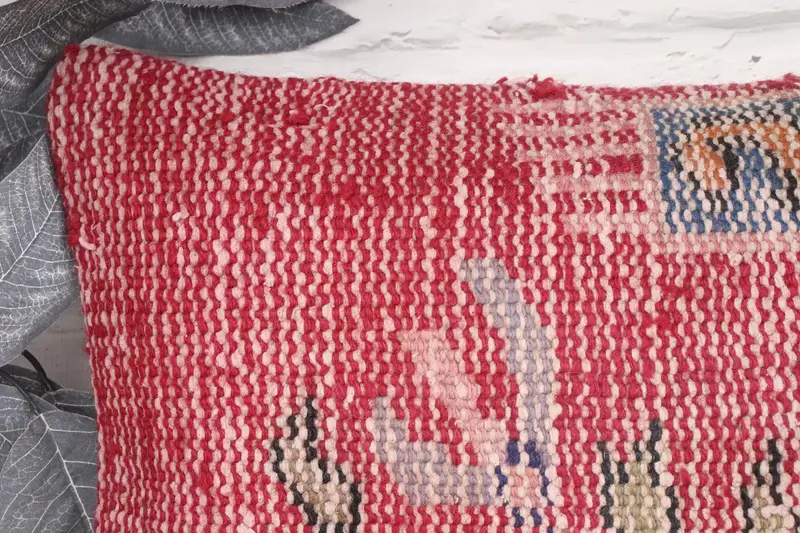 Shabby Chic Pillow, 12x20 Red Pillow Sham, Neutral Throw Cushion, Pillow for Sofa, Kilim Cushion Sham, Cushion Case, Turkish Kilim Pillow - 2