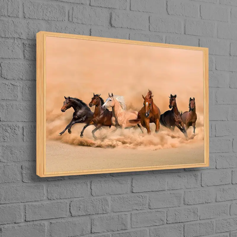 Elegant Horse Canvas Print for Farmhouse & Man Cave Decor