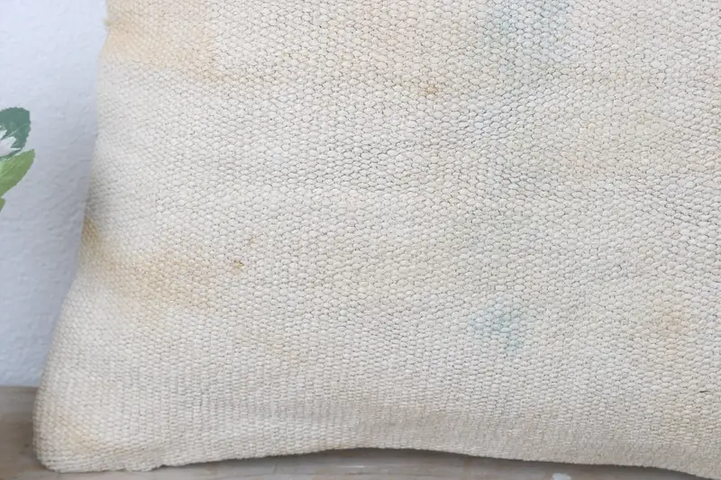 Kilim Cushion Sham, 16x16 White Pillow Sham, Handwoven Pillow Cover Pillow Cover, Ethnical Kilim Rug Pillow, Gift Pillow, Cushion Case - 3