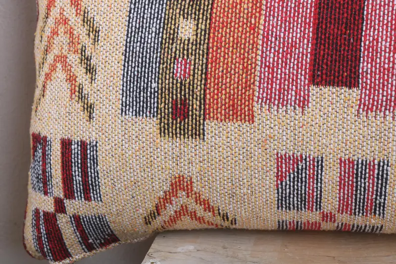 Turkish Kilim Pillow, 16x43 Beige Pillow Sham, Antique Pillows, Throw Kilim Pillow, Ethnic Pillow Cover Cushion Cover, Pillow Cover - 3