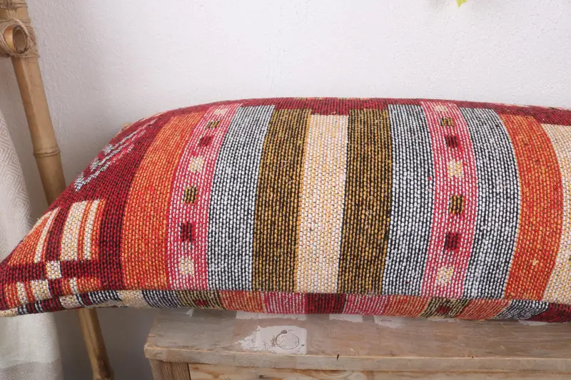 Turkish Kilim Pillow, 16x43 Beige Pillow Sham, Antique Pillows, Throw Kilim Pillow, Ethnic Pillow Cover Cushion Cover, Pillow Cover - 7