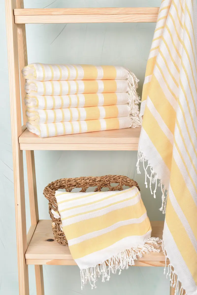 70x40 Cotton Striped Towel, Large Turkish Towel, Personalized Gift For Him, Personalized Beach Towel, Bulk Order Towel, Lightweight Turkish towel - 3