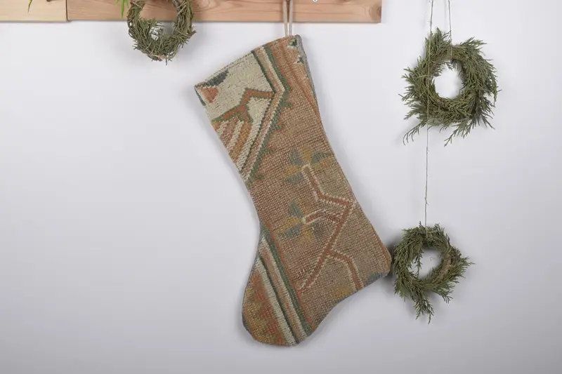 19 inç Noel Süsleri Deseni, Şenlikli Tatil Çorabı