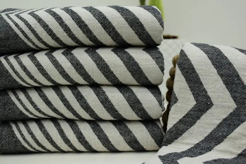 Wedding Gift Ideas, Quick-dry peshtemal, Custom Beach Towel, Custom Towel Beach, Wedding Towel, 70x40 Cotton Zigzag Design Towel, Turkish towel - 3