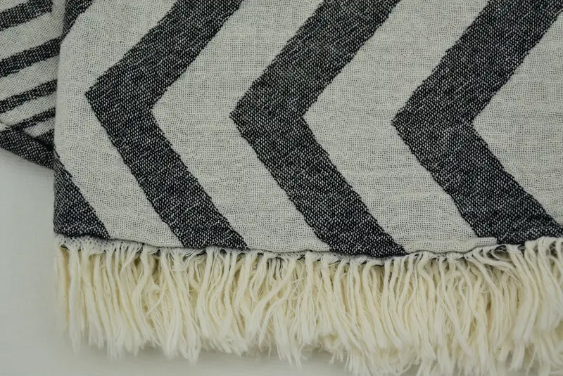 Wedding Gift Ideas, Quick-dry peshtemal, Custom Beach Towel, Custom Towel Beach, Wedding Towel, 70x40 Cotton Zigzag Design Towel, Turkish towel - 6