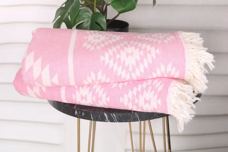 70x36 Cotton Kilim Towel, Bachelor Party Gifts, Peshtemal Towel, Beach Towel Bulk, Turkish bath towel, Quick-dry travel peshtemal towel, Guest Towel - 4