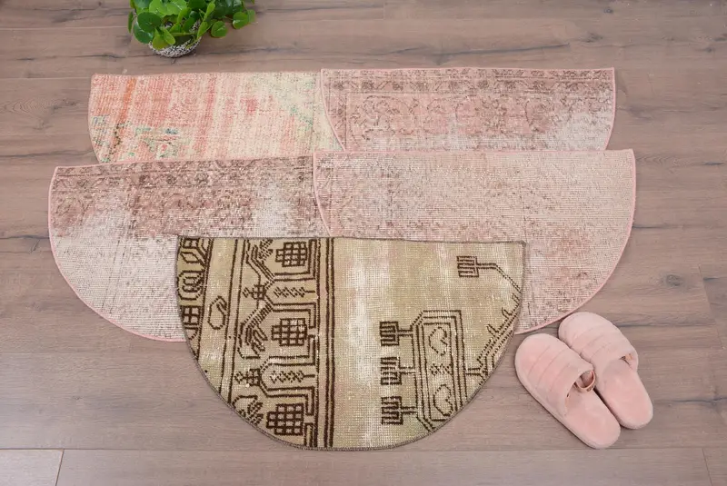 Çevre Dostu Yün Kilim Halı, Benzersiz Vintage Tasarım Paspas