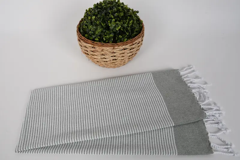 Toalla a rayas de algodón de 40x18, regalo para él, regalos personalizados, toallas de baño, toalla pequeña, regalos de Navidad, regalos de dama de honor, mejor amigo de bodas - 4
