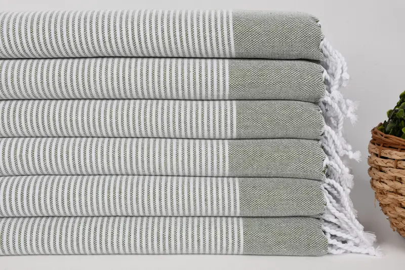 Toalla a rayas de algodón de 40x18, regalo para él, regalos personalizados, toallas de baño, toalla pequeña, regalos de Navidad, regalos de dama de honor, mejor amigo de bodas - 2