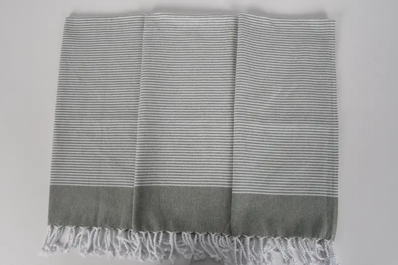 Toalla a rayas de algodón de 40x18, regalo para él, regalos personalizados, toallas de baño, toalla pequeña, regalos de Navidad, regalos de dama de honor, mejor amigo de bodas - 7