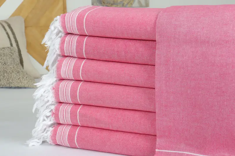 Best Wedding Gift, Bridesmaid Gifts, Turkish Cotton Throw Blanket, 92x56 Cotton Striped Towel, Wedding Favors, Bachelor Gifts, Bachelorette Gifts - 2