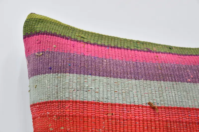 20x20 Purple Pillow Sham, Kilim Pillow, Ethnical Kilim Rug Pillow, Cushion, Outdoor Throw Pillow Case, Authentic Cushion, Turkish Pillow - 2