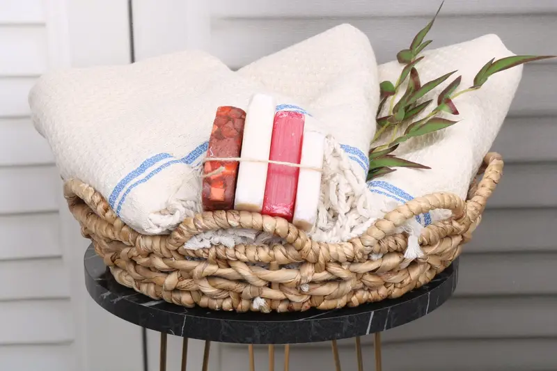 68x36 Cotton Striped Towel, Quick-Dry Beach Towel, Family Gift Basket, Monogrammed Beach Towel, Guest Towel, Turkish Towel USA, Customized Towels - 5