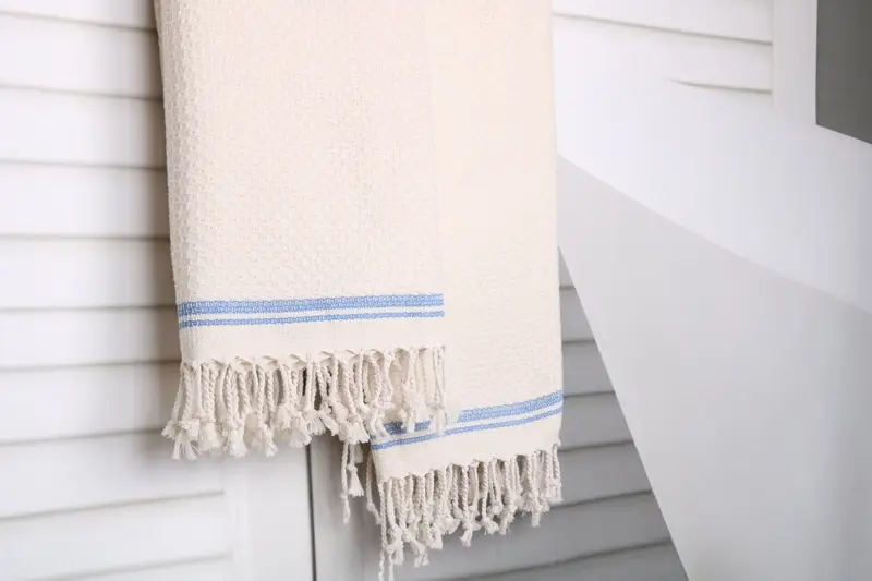 68x36 Cotton Striped Towel, Quick-Dry Beach Towel, Family Gift Basket, Monogrammed Beach Towel, Guest Towel, Turkish Towel USA, Customized Towels - 8