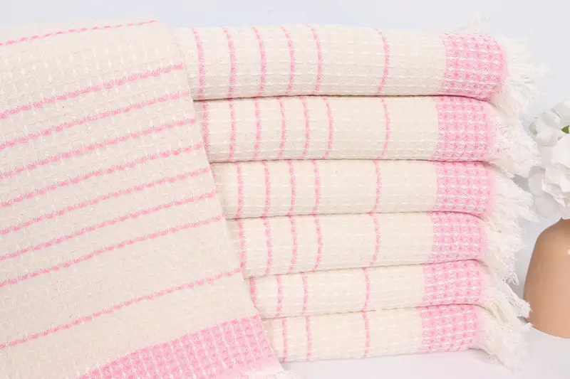 Turkish Hand Towel, Handmade Gift, Gift Towel, Wedding Favors, Wedding Gift, 40x20 Cotton Waffle Towel, Spa Towel, Bachelorette Party Decorations - 1