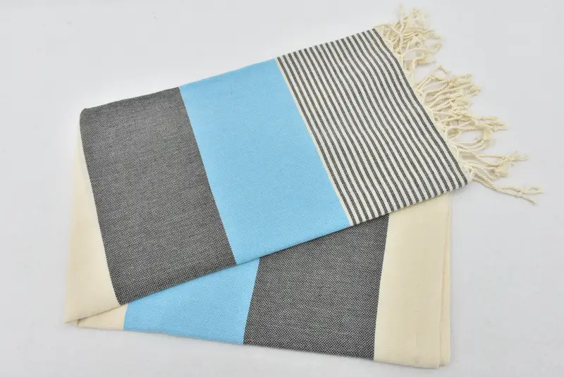 Guest Towel, Quick-dry peshtemal, Bachelorette Favor, Turkish beach towel, Bachelorette Party Gifts Bridesmaids, 68x40 Cotton Striped Towel - 3