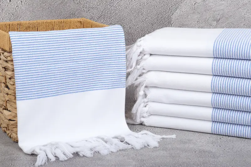 Small Bath Towels, Merry Christmas Gifts, Summer Gift, Personalized Gift, 40x18 Cotton Striped Towel, Custom Wedding Gifts, Turkish Hand Towel - 3