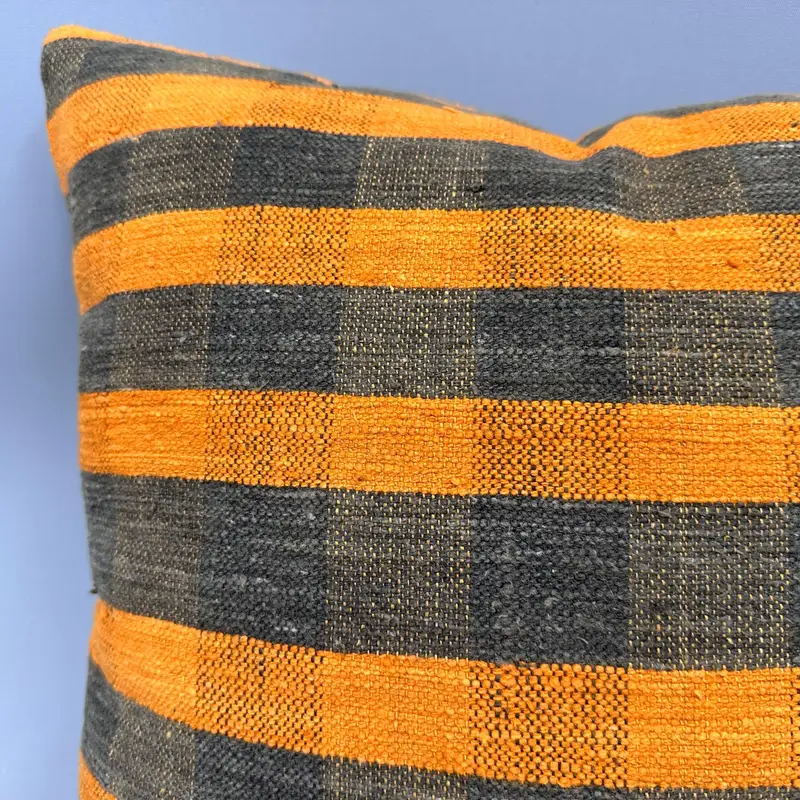Boho Pillow, Designer Throw Pillow, Home Decor Pillow, Interior Designer Pillow, Pillow Cover, Chair Pillow Cover, 18x18 Orange Cushion Cover - 5