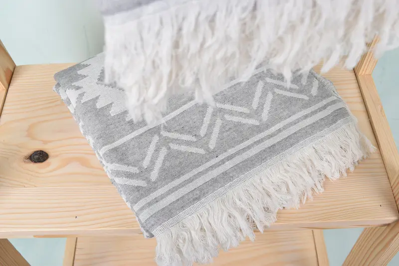 Anniversary Gift For Her, Custom Gift, Turkish Towel Bulk, Custom Name Towel, Handmade Gift, Lightweight towel, 74x40 Cotton Geometric Towel - 6