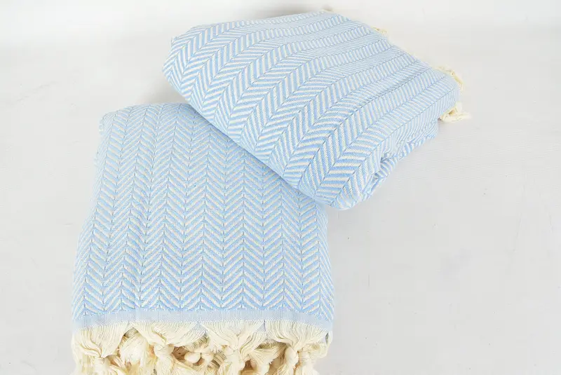 Wedding Favors, Girl Trip Party Favor, Christmas Tablecloth, Woven Blanket, Bridesmaid Gifts, 92x76 Cotton Chevron Towel, Home Decor Gifts - 6