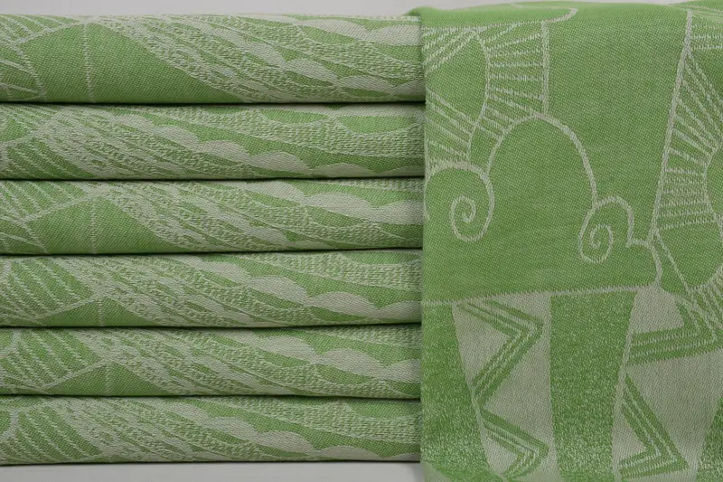 Monogram Hand Towel, Wedding Gifts Towel, Wedding Anniversary Gift, 36x18 Cotton Striped Design Towel, Wedding Favors, Personalized Kitchen Towel - 1
