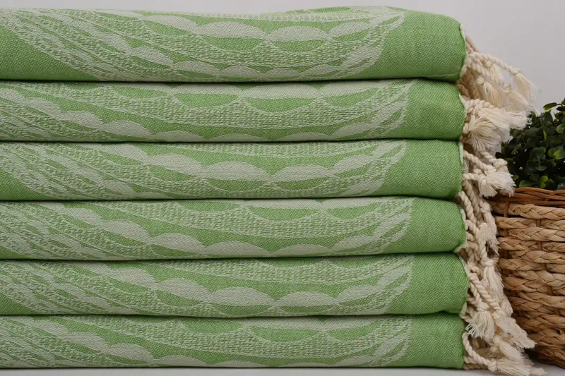 Monogram Hand Towel, Wedding Gifts Towel, Wedding Anniversary Gift, 36x18 Cotton Striped Design Towel, Wedding Favors, Personalized Kitchen Towel - 2