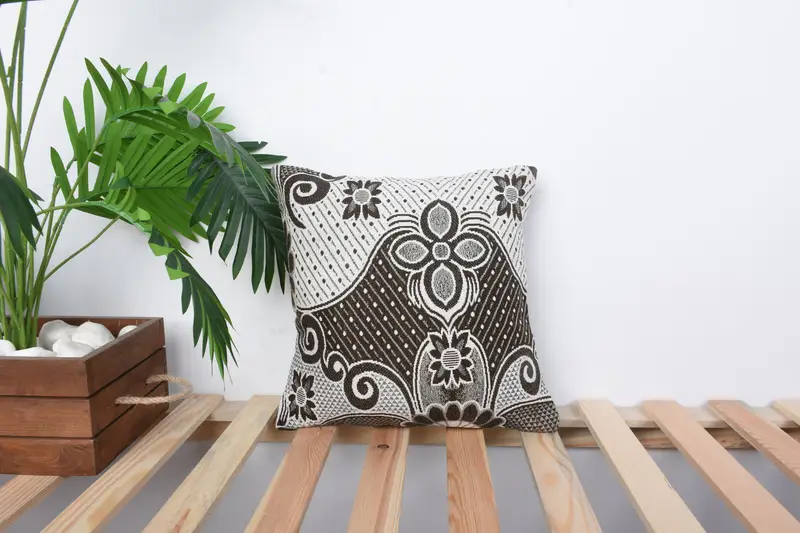 Boho Pillow Sham Cover, Boho Pillow, Car Cushion Cover, Pillow Sham, 14x14 White Pillow Case, Turkish Pillow, Tapestry Pillow Sham - 1