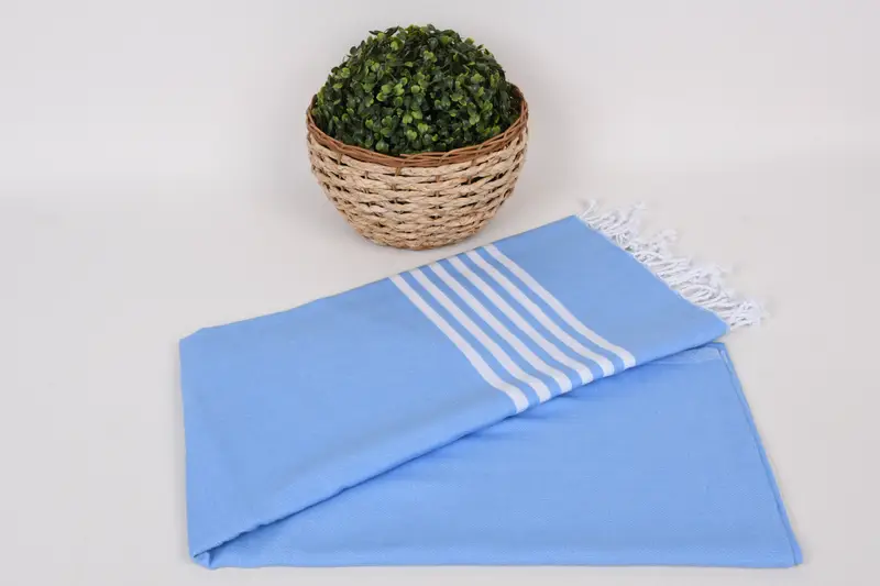 Gift For Wedding Day, Bridesmaid Proposal Gift, Fouta towel, 70x40 Cotton Striped Towel, Housewarming Gift, Custom Wedding Gifts, Luxury Beach Towel - 4