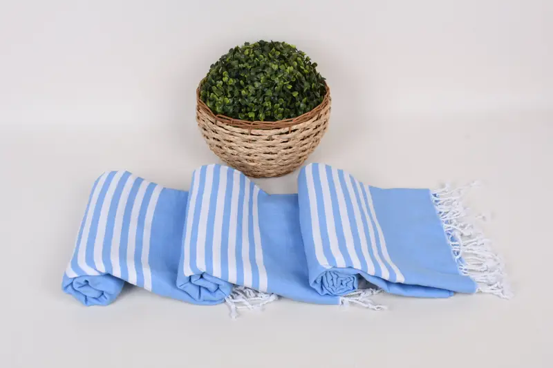 Gift For Wedding Day, Bridesmaid Proposal Gift, Fouta towel, 70x40 Cotton Striped Towel, Housewarming Gift, Custom Wedding Gifts, Luxury Beach Towel - 8