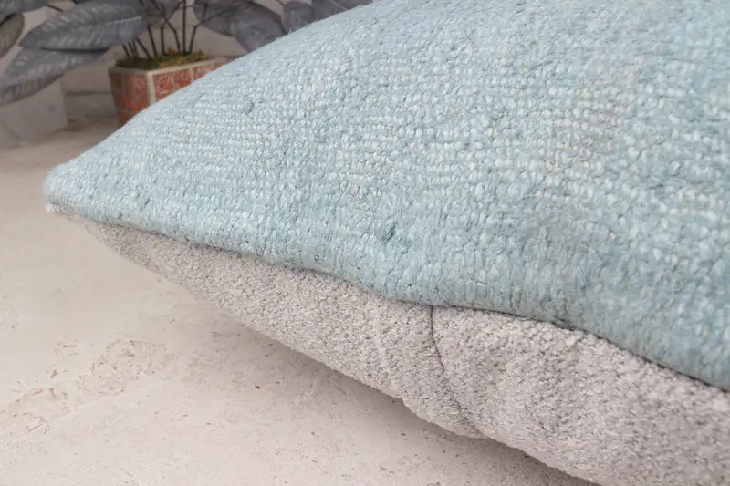 Pillow for Sofa, Decorative Throw Pillow Case, Interior Designer Pillow, 20x20 Gray Pillow Sham, Vintage Kilim Pillow, Pillow Sham - 8