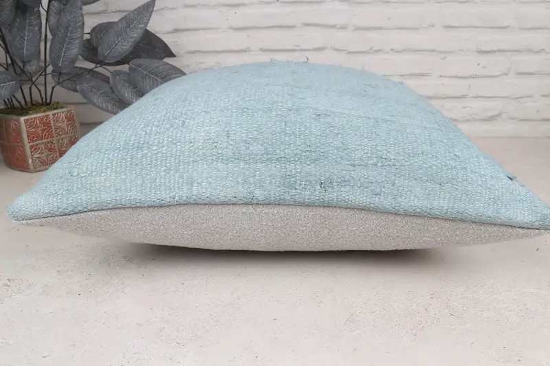 Pillow for Sofa, Decorative Throw Pillow Case, Interior Designer Pillow, 20x20 Gray Pillow Sham, Vintage Kilim Pillow, Pillow Sham - 6