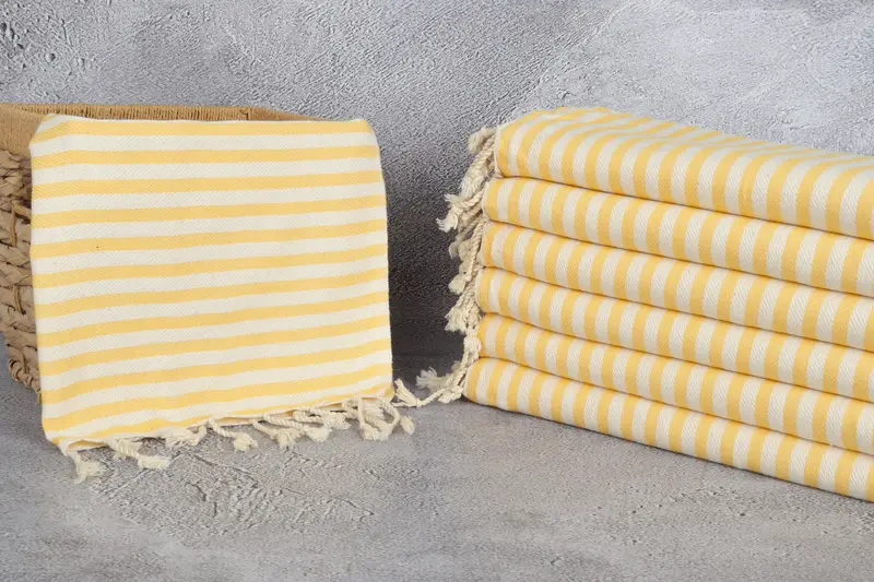 40x18 Cotton Striped Towel, Embroidery Towel, Guest Towel, Wedding Favors, Wedding Gift, Spa Towel, Bridesmaid Gifts, Valentines Day Gift Idea - 3