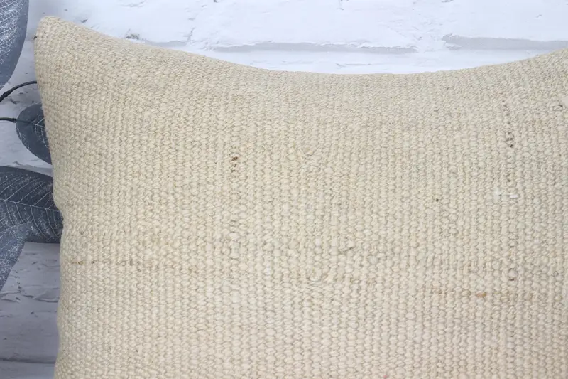 Anatolian Pillow Cover, Turkish Pillow, Cushion, Lounge Throw Pillow Case, Kilim Pillow Cover, 18x18 Beige Pillow Case, Throw Kilim Pillow - 2
