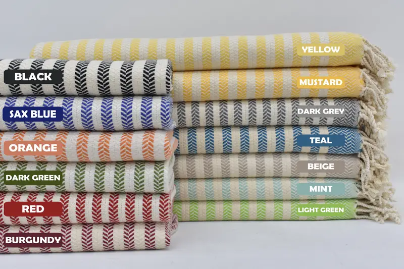 Beach towel, Bachelorette Party Decorations, Personalized Turkish Beach Towel, Bachelor Party Gifts, Cotton towel, 70x40 Cotton Chevron Towel - 1