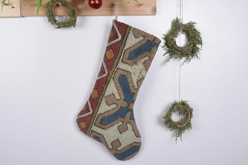 19-Zoll-Weihnachtsornament-Musterstrumpf, festlicher Weihnachtsstrumpf