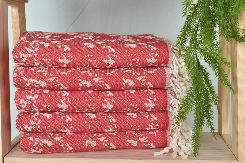 Lightweight Turkish towel, Peshtemal Towel, Gift For Coworker, Large Turkish Towel, 70x40 Cotton Carretta Patterned Towel, Bachelorette Party Items - 3