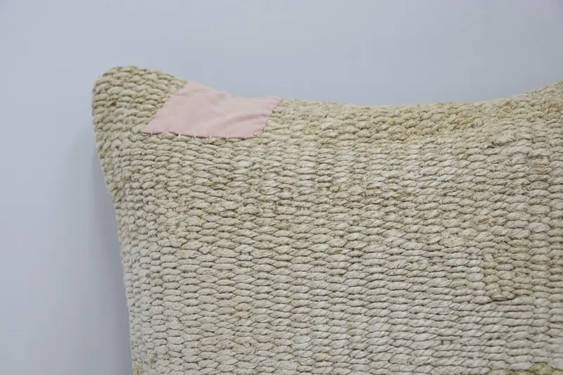 One Of A Kind Pillow, Pillow, 16x16 White Cushion Case, Home Decor Pillow, Kilim Cushion Sham, Vintage Pillow - 2